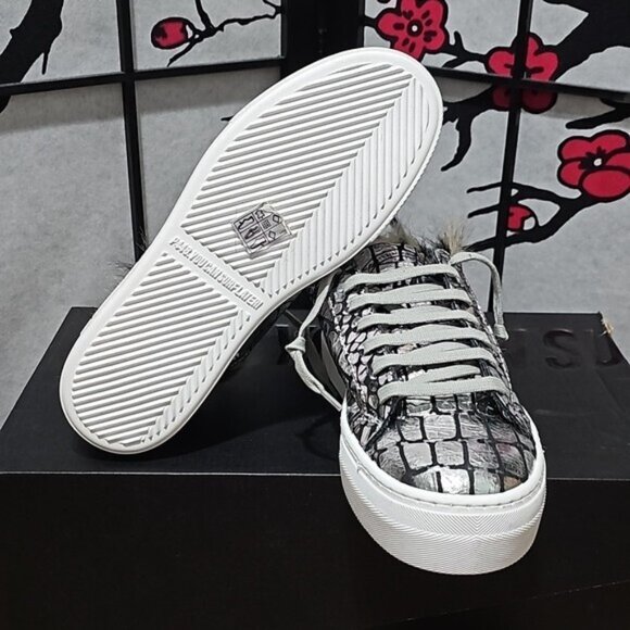 P448 Clara Leather Faux Fur Lined Slip-On Shoes Size 35 - Picture 5 of 10